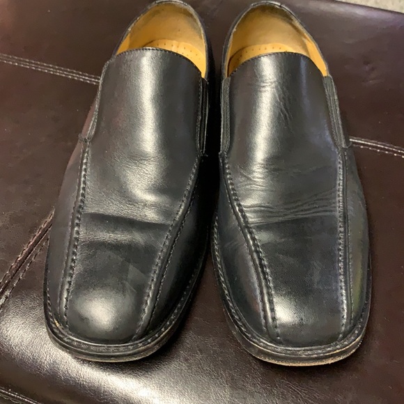 Men’s black leather upper dress shoes, size 10 1/2 - Picture 3 of 7